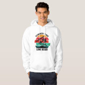 Summer Time California Long Beach Hoodie (Voorkant volledig)