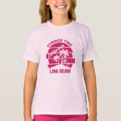 Summer Time California Long Beach T-shirt (Voorkant)