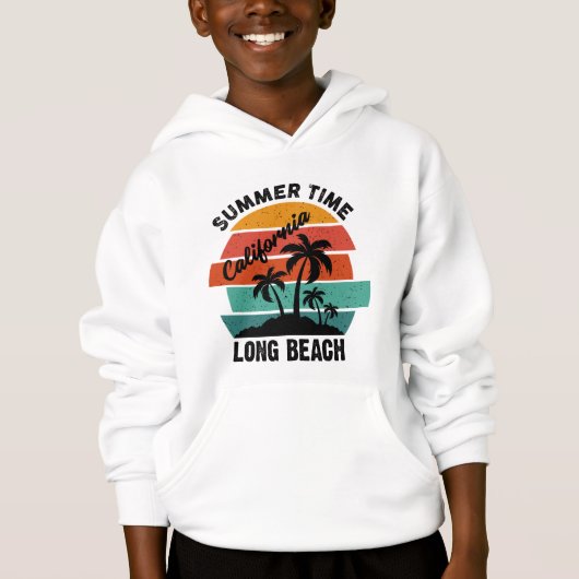 Summer Time California Long Beach T-Shirt (Voorkant)
