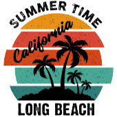 Summer Time California Long Beach T-shirt
