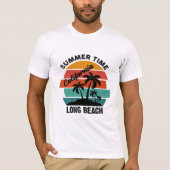 Summer Time California Long Beach T-shirt (Voorkant)