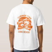 Summer Time California Long Beach T-Shirt (Achterkant)