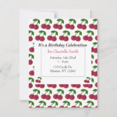 Summer Time Cherries Birthday Kaart (Voorkant)