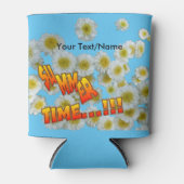 Summer Time Cust. Koelbox tekstbloemen Blikjeskoeler (Voorkant)