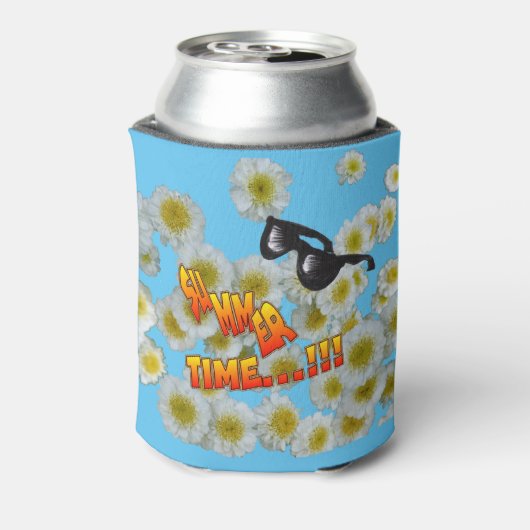 Summer Time Cust. Koelbox tekstbloemen Blikjeskoeler (Blikje Achterkant)