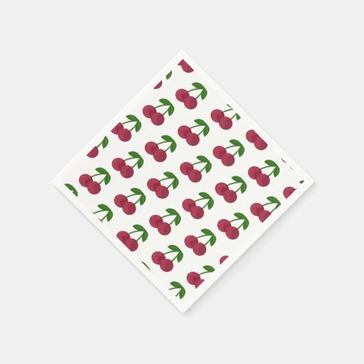 Summer Time Dark Cherries Servetten (Hoek)
