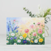 Summer time flat feestdagenkaart (Staand voorkant)