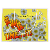 Summer Time Flowers  Gift Bag Large Cadeautasje (Voorkant)