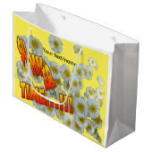 Summer Time Flowers  Gift Bag Large Cadeautasje (Voorkant Gekanteld)