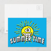 Summer Time - Happy Sun Briefkaart (Voorkant / Achterkant)