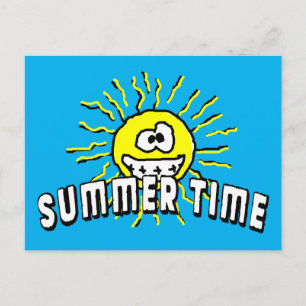 Summer Time - Happy Sun Briefkaart