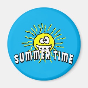 Summer Time - Happy Sun Magneet
