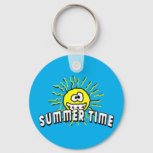 Summer Time - Happy Sun Sleutelhanger (Voorkant)