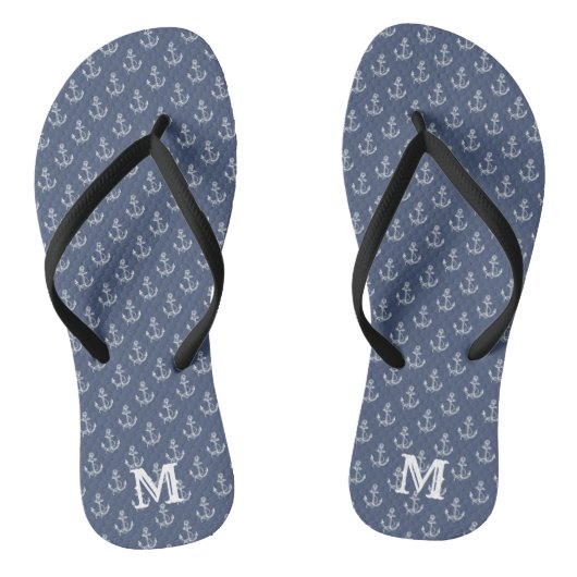 Summer Time Monogrammed Ocean Teenslippers (Voetbed)