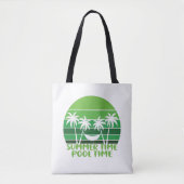 SUMMER TIME POOLTIJD. TOTE BAG (Voorkant)