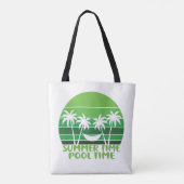 SUMMER TIME POOLTIJD. TOTE BAG (Achterkant)