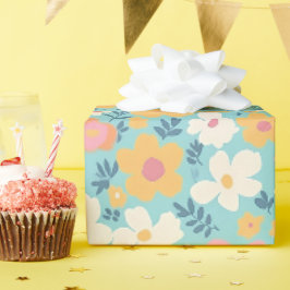 Summer Time Posy Patroon Cadeaupapier