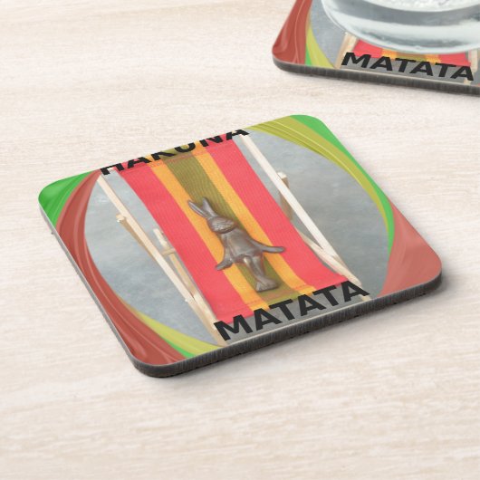 Summer Time Rabbit Colours Drankjes Onderzetter (Linkerzijde)