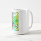 Summer Time to Beach – Retro Surf Vibes Graphic Koffiemok (Voorkant rechts)