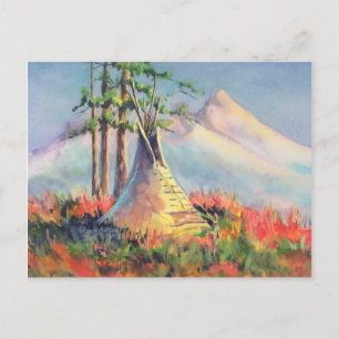 SUMMER TIPI CAMP door SHARON SHARPE Briefkaart