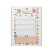 Summer To-Do List Note Pad Bucket List Notitieblok (Linkerzijde)