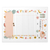 Summer To-Do List Note Pad Bucket List Notitieblok (Voorkant)