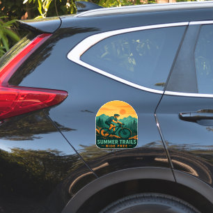Summer Trails Ride Free – Mountainbike-avontuur Sticker