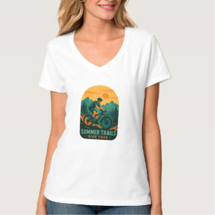 Summer Trails Ride Free – Mountainbike-avontuur T-shirt