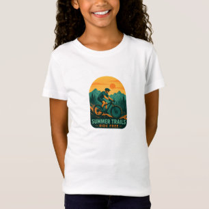Summer Trails Ride Free – Mountainbike-avontuur T-shirt