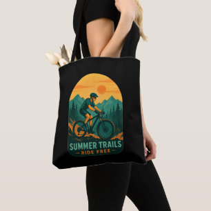 Summer Trails Ride Free – Mountainbike-avontuur Tote Bag