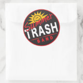 Summer Trash Band Round Sticker (Tas)