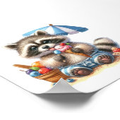 Summer Treats Racoon Poster (Hoek)