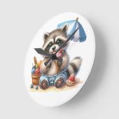 Summer Treats Racoon Ronde Klok (Hoek)