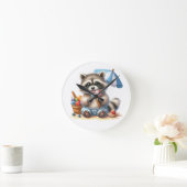 Summer Treats Racoon Ronde Klok (Huis)
