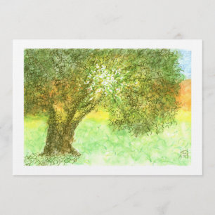 Summer Tree Aleph Bat/Bar Mitzvah Uitnodiging