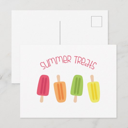 Summer Trees Briefkaart (Voorkant / Achterkant)