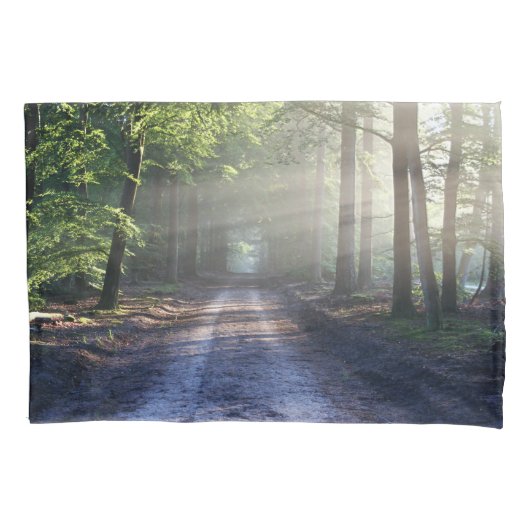 Summer Trees die Dirt Road beslaan Kussensloop (Voorkant)