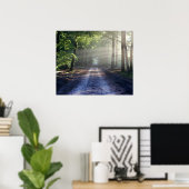 Summer Trees die Dirt Road beslaan Poster (Thuiskantoor)