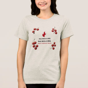 Summer Tri-blend Patriottisch Shirt voor Vrouwen