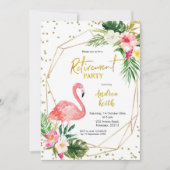 Summer Tropical Aloha Retirement Party Invitation Kaart (Voorkant)
