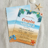 Summer Tropical Beach Couples Weduwen Shower Kaart