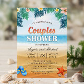 Summer Tropical Beach Couples Weduwen Shower Kaart