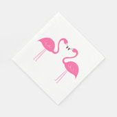 Summer Tropical Beach Weddenschap Pink Flamingo Servet (Hoek)