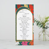 Summer Tropical Big Flowers & Arch Wedding Menu (Staand voorkant)