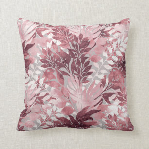 Summer Tropical Blush Pink Foliage  Design Kussen