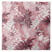 Summer Tropical Blush Pink Foliage  Design Tegeltje (Voorkant)
