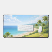 Summer Tropical Coast Mouse Pad (Keyboard & Muis)