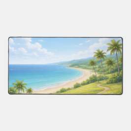 Summer Tropical Coast Mouse Pad