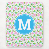 Summer Tropical Flamingo and Floral Pattern Muismat (Voorkant)