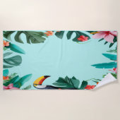 Summer Tropical Floral Strandlaken (Voorkant)